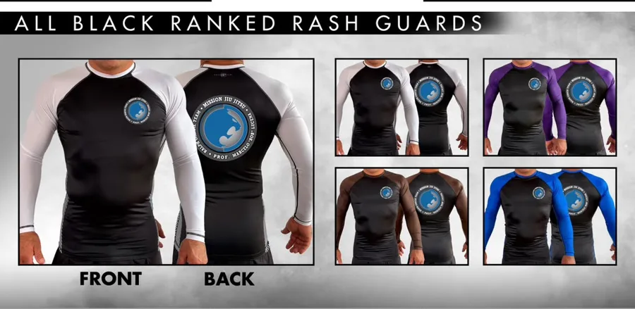 Ranked Rashguard — Mission Jiu Jitsu Academy official gear