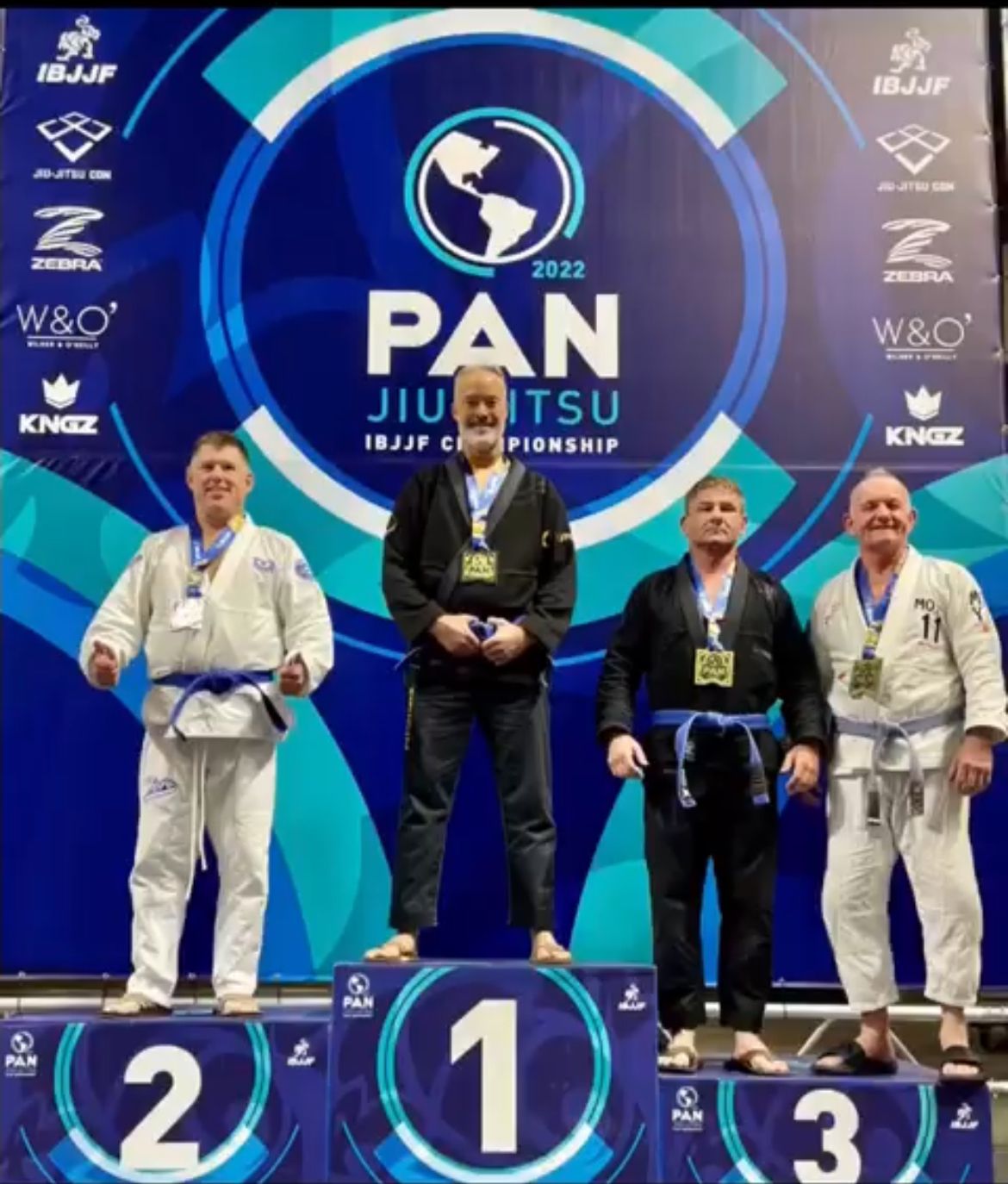PAN Jiu-Jitsu IBJJF Championship podium