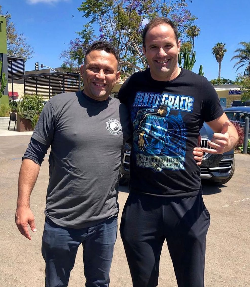 Professor Bob with Renzo Gracie
