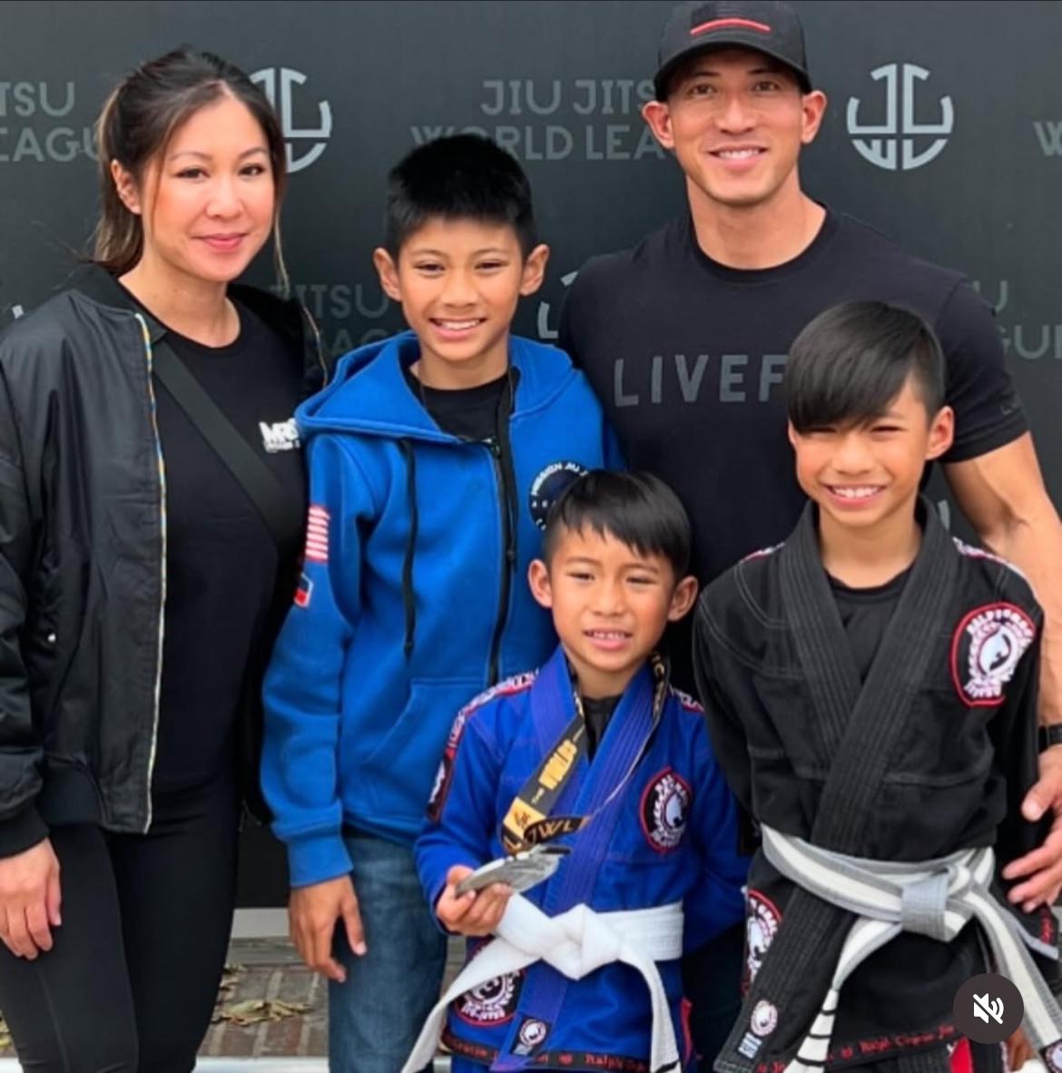 Family at Jiu Jitsu World League event