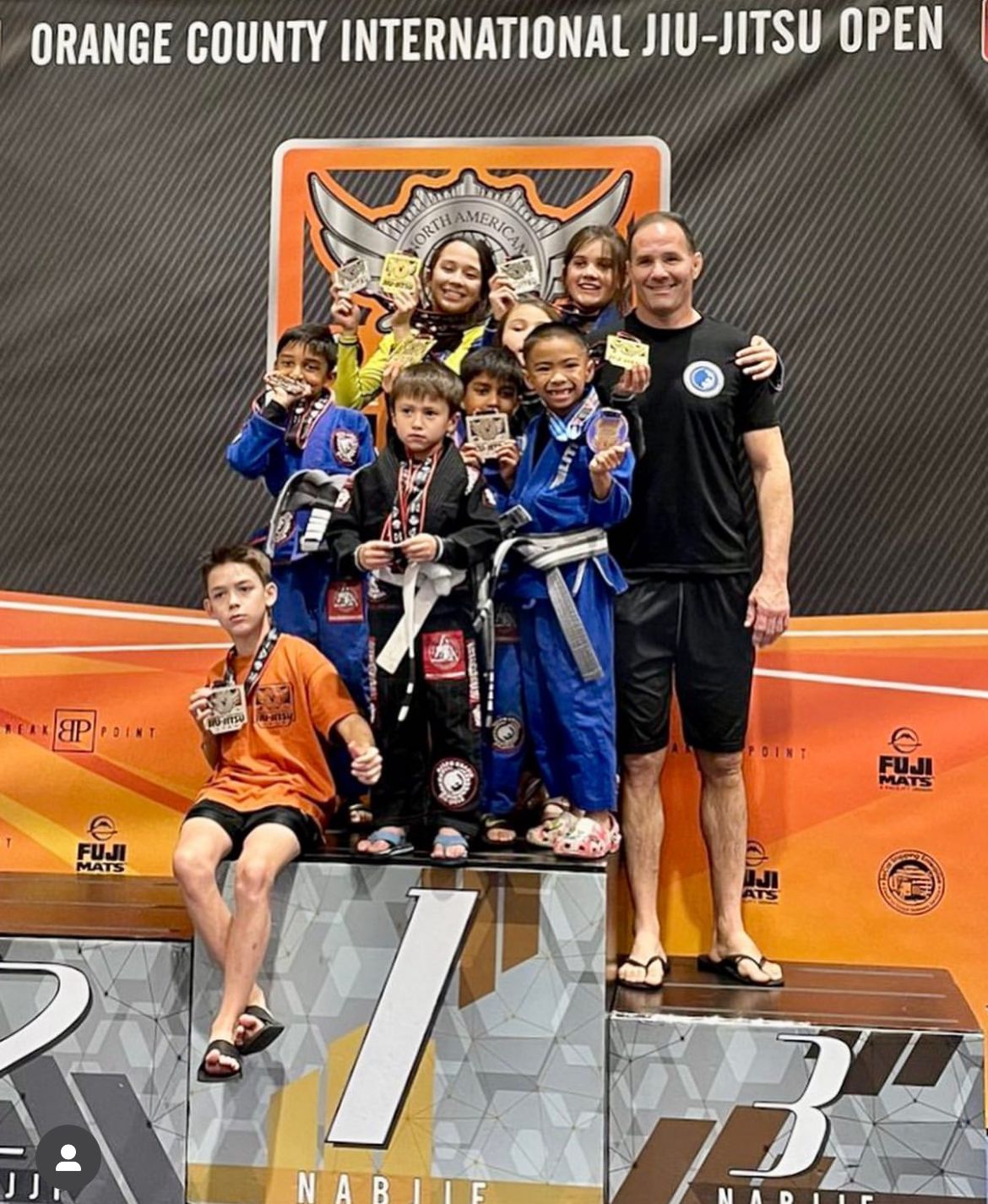 Orange County International Jiu-Jitsu Open podium