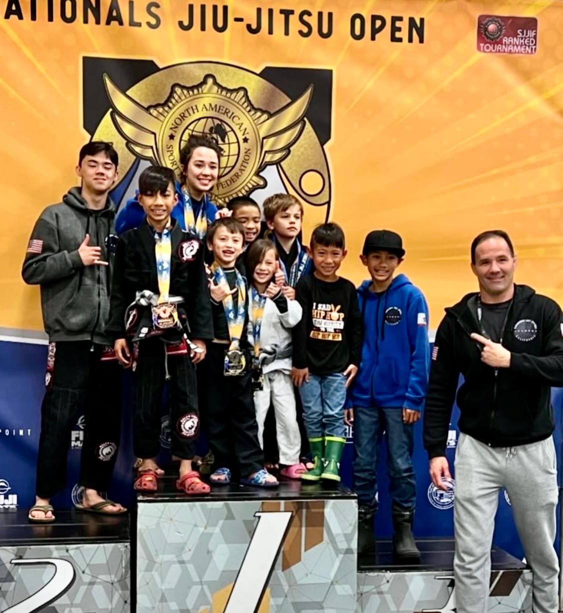 North American Nationals Jiu-Jitsu Open podium