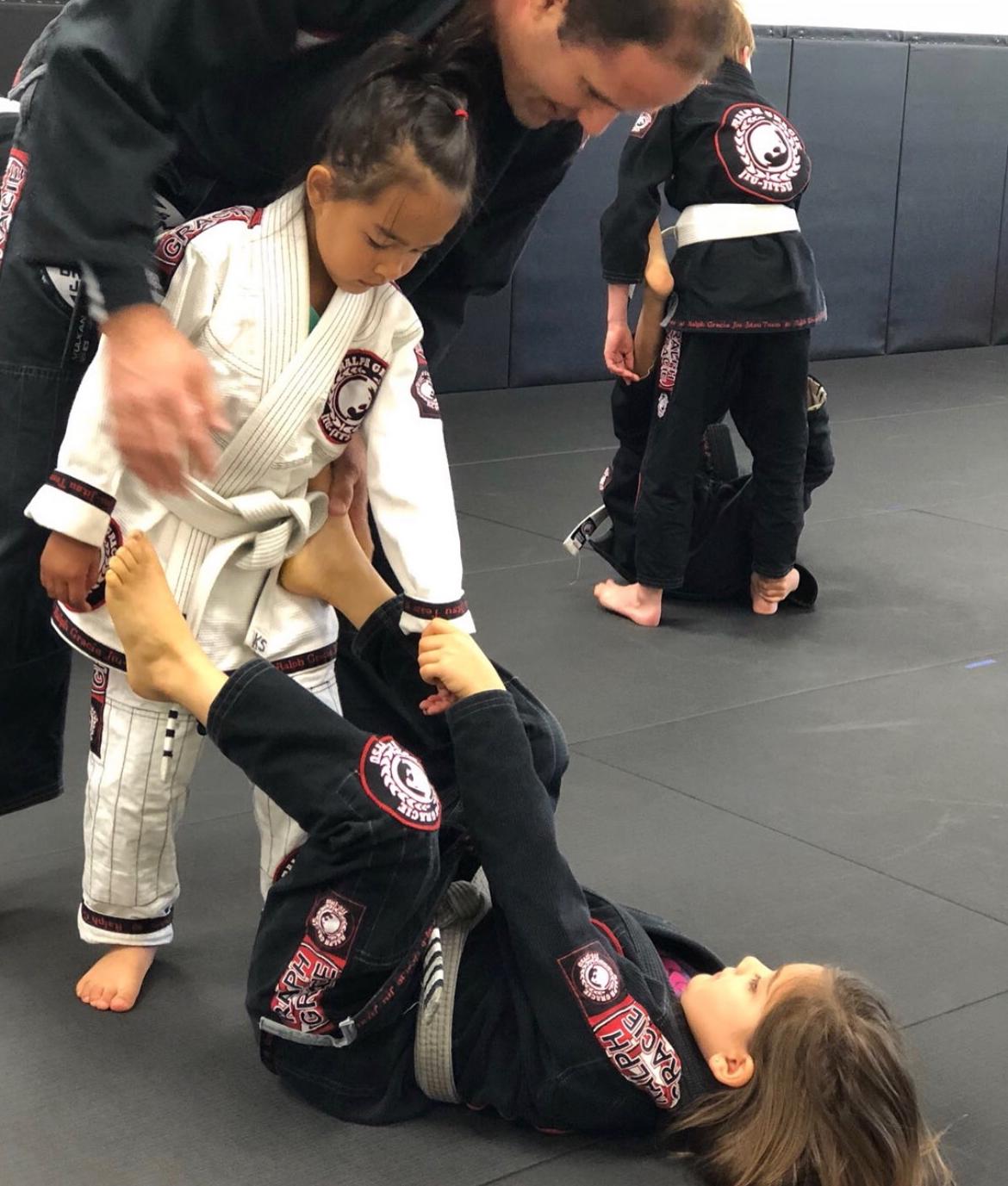 Little kids drilling at Mission Jiu Jitsu Academy