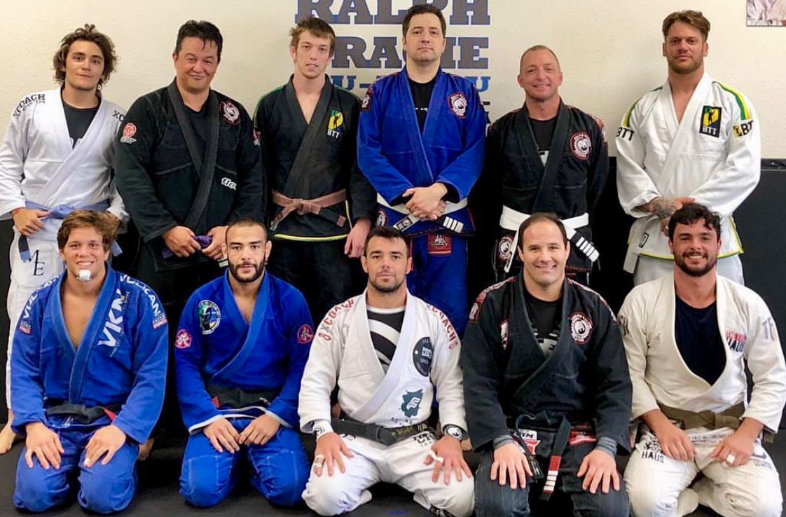Professor Bob with team at Ralph Gracie Academy