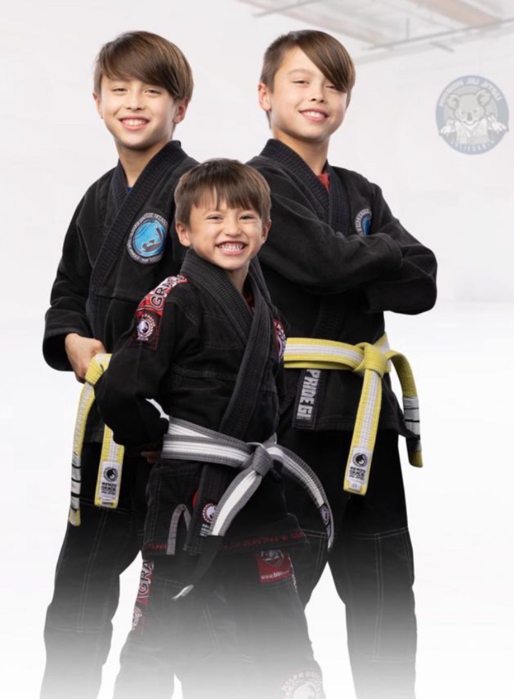 Kids team in Ralph Gracie gis at the academy