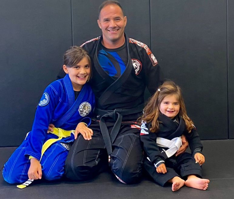 Professor Bob with two young students
