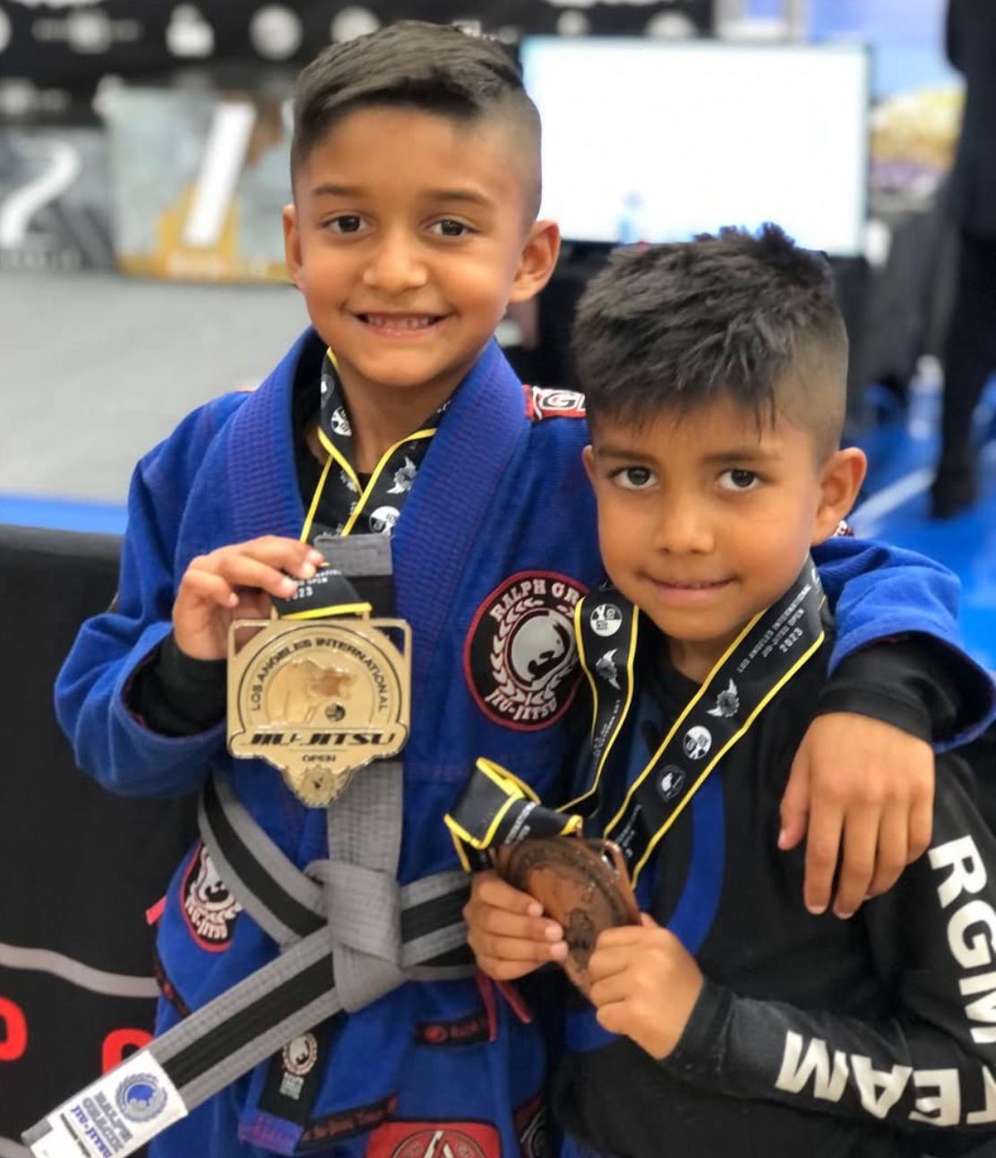 Kids team with medals at Los Angeles International Jiu-Jitsu Open