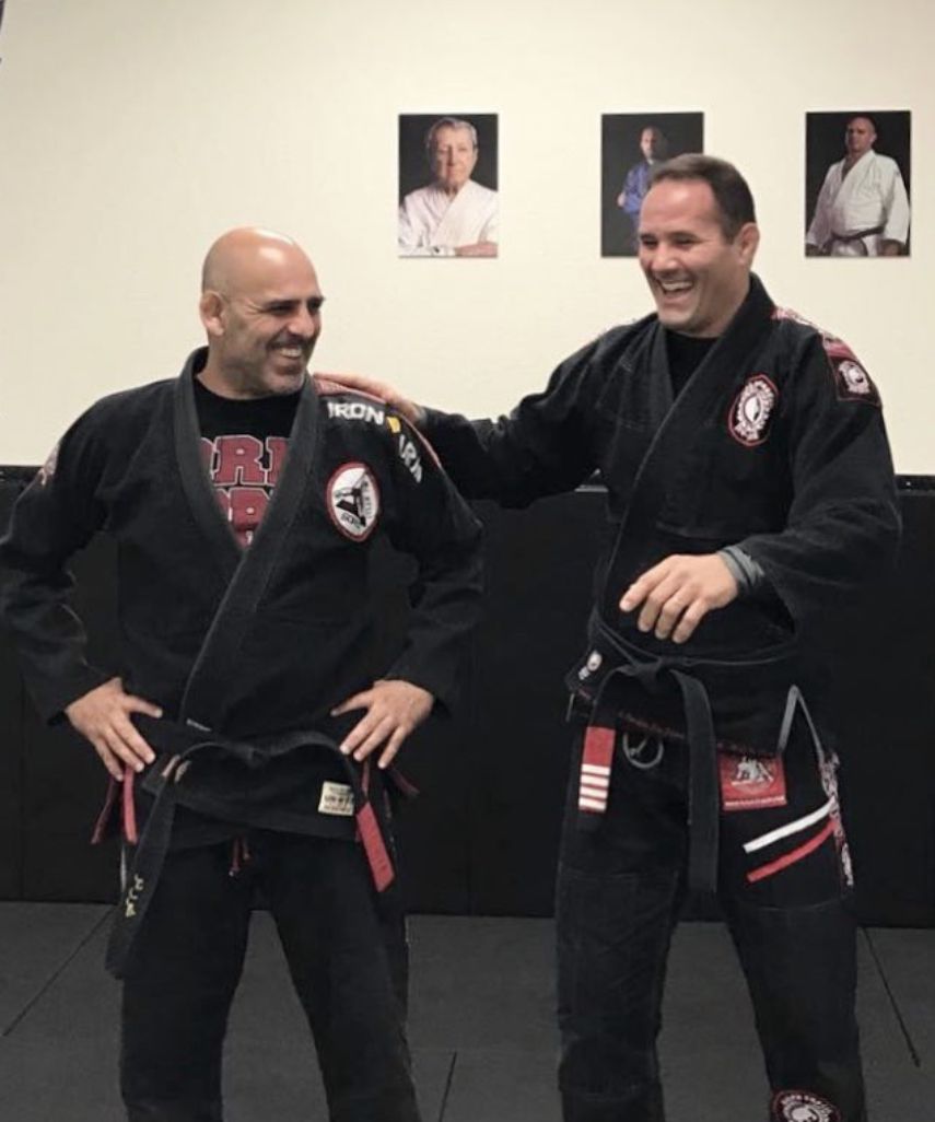 Professor Bob with fellow black belt at the academy