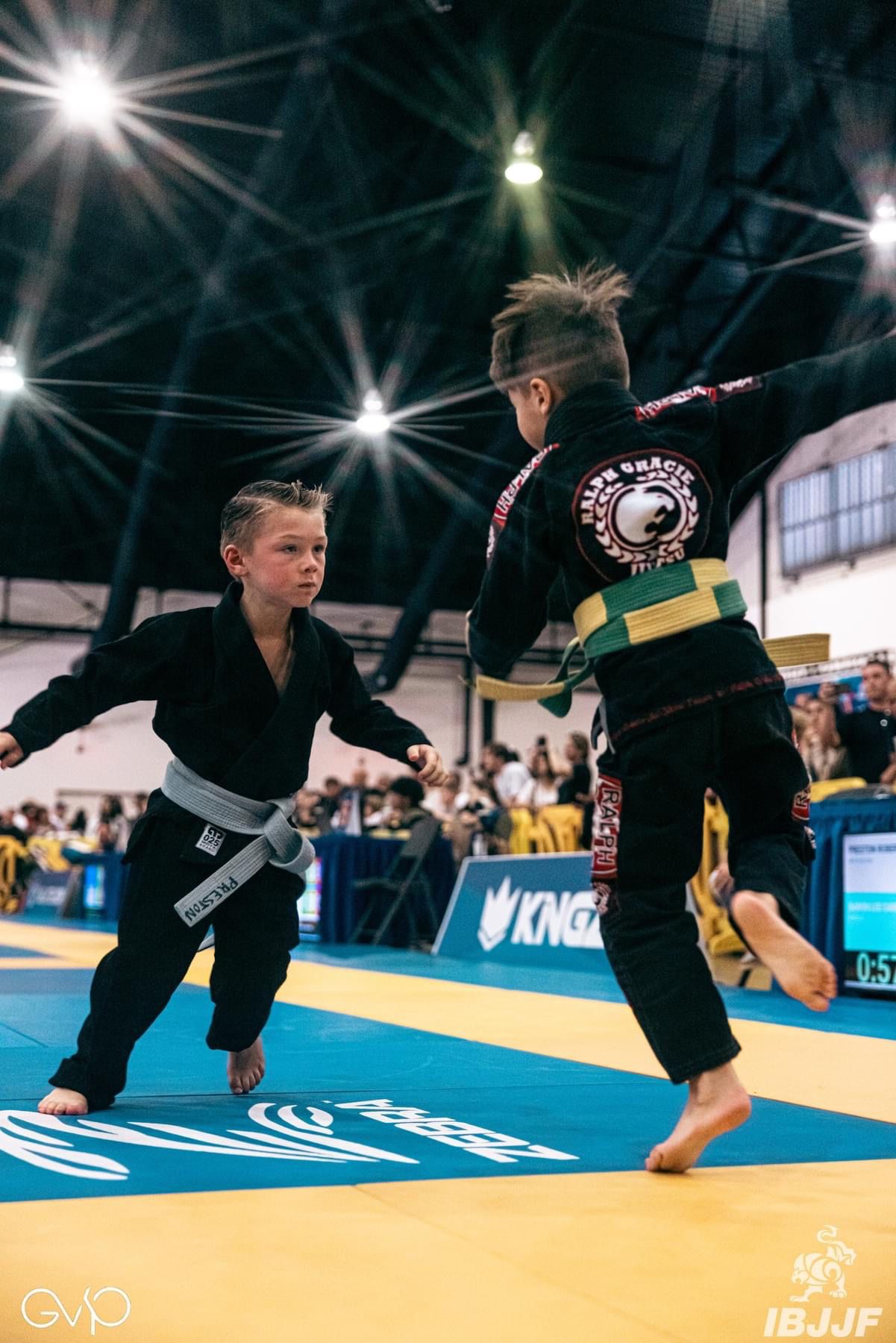 Young Mission Jiu Jitsu student competing at IBJJF tournament