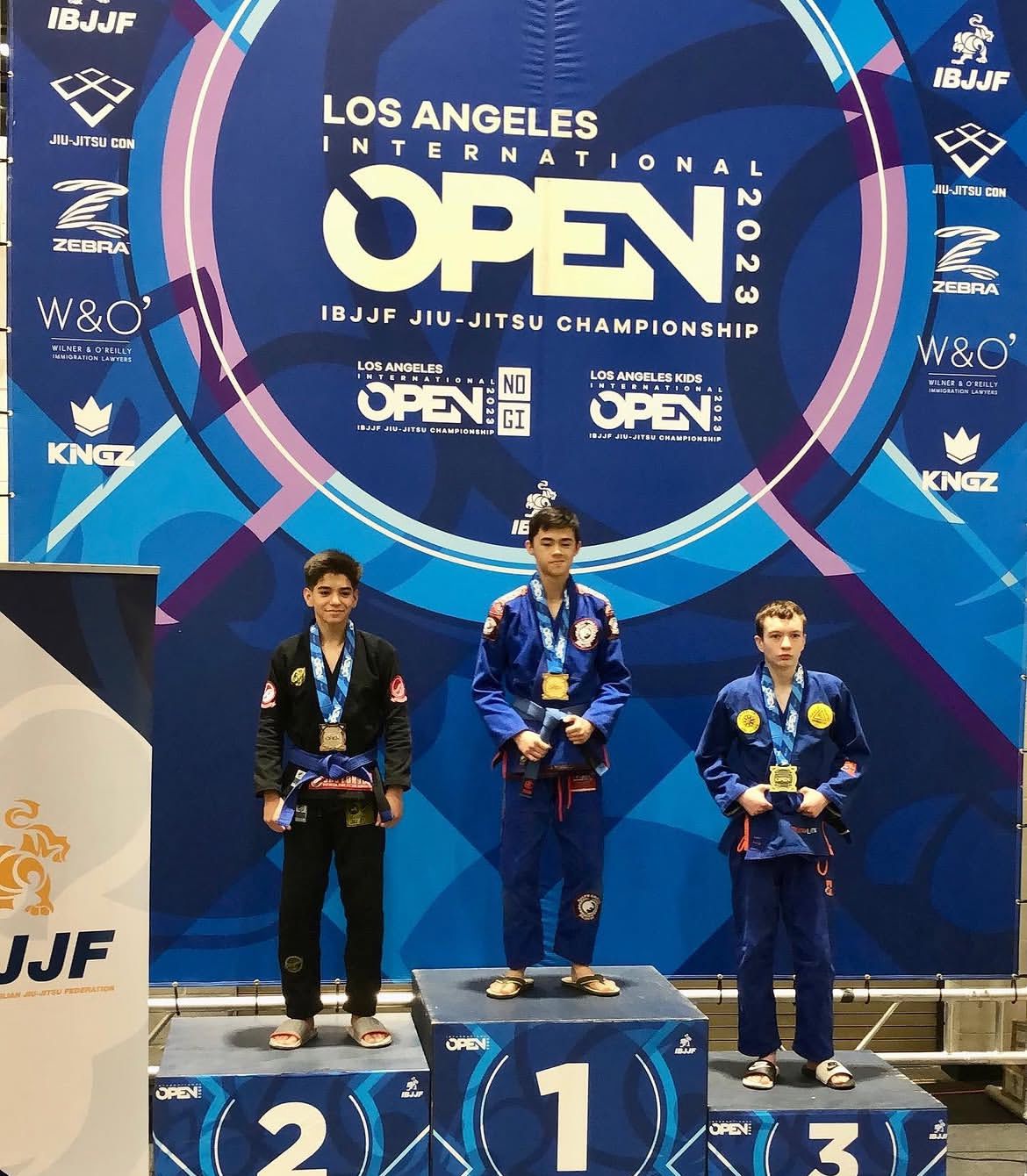Los Angeles International Open podium