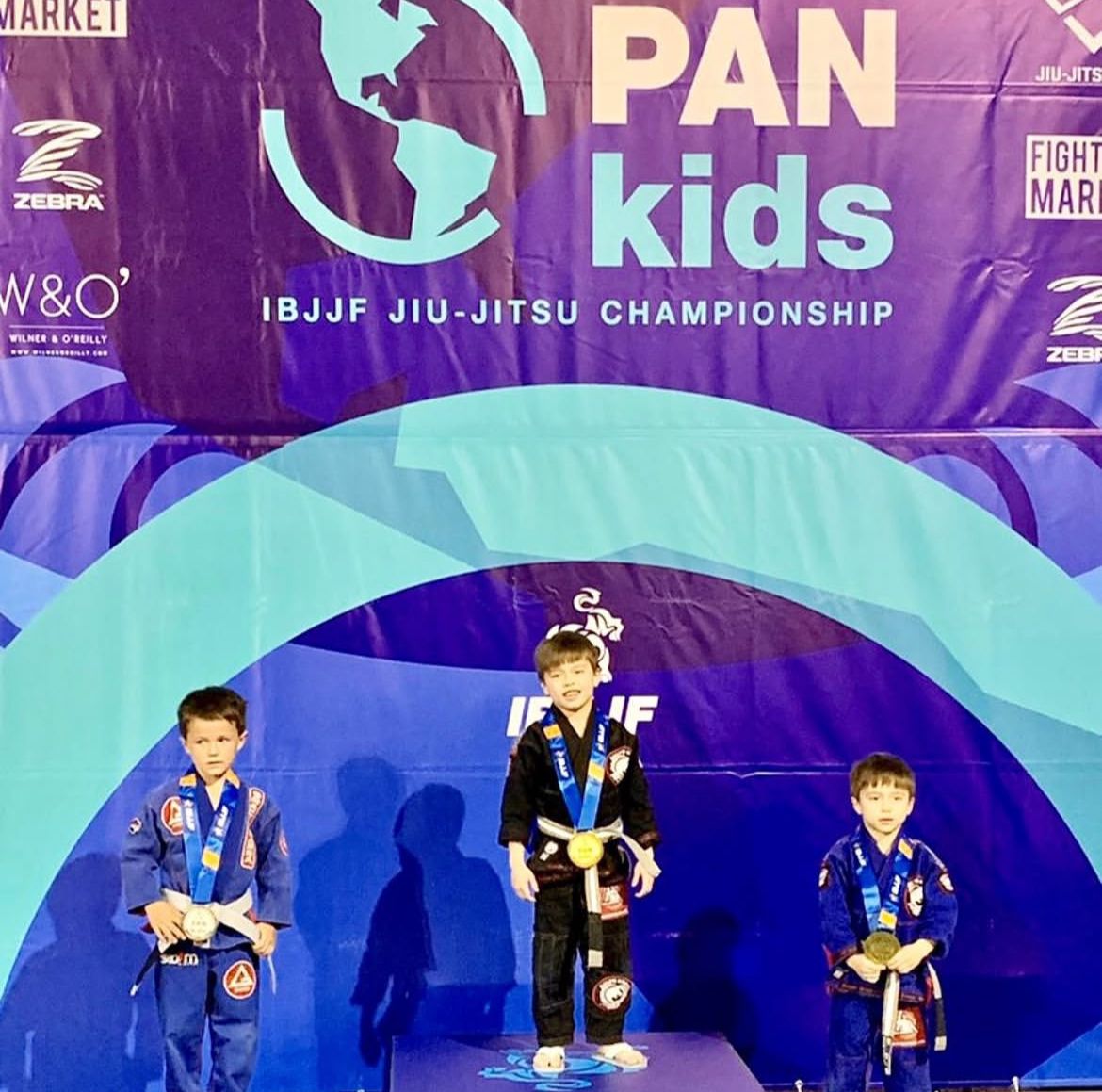 PAN Kids IBJJF Championship podium
